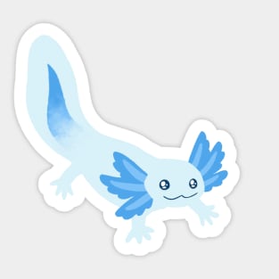 Blue Axolotl Sticker